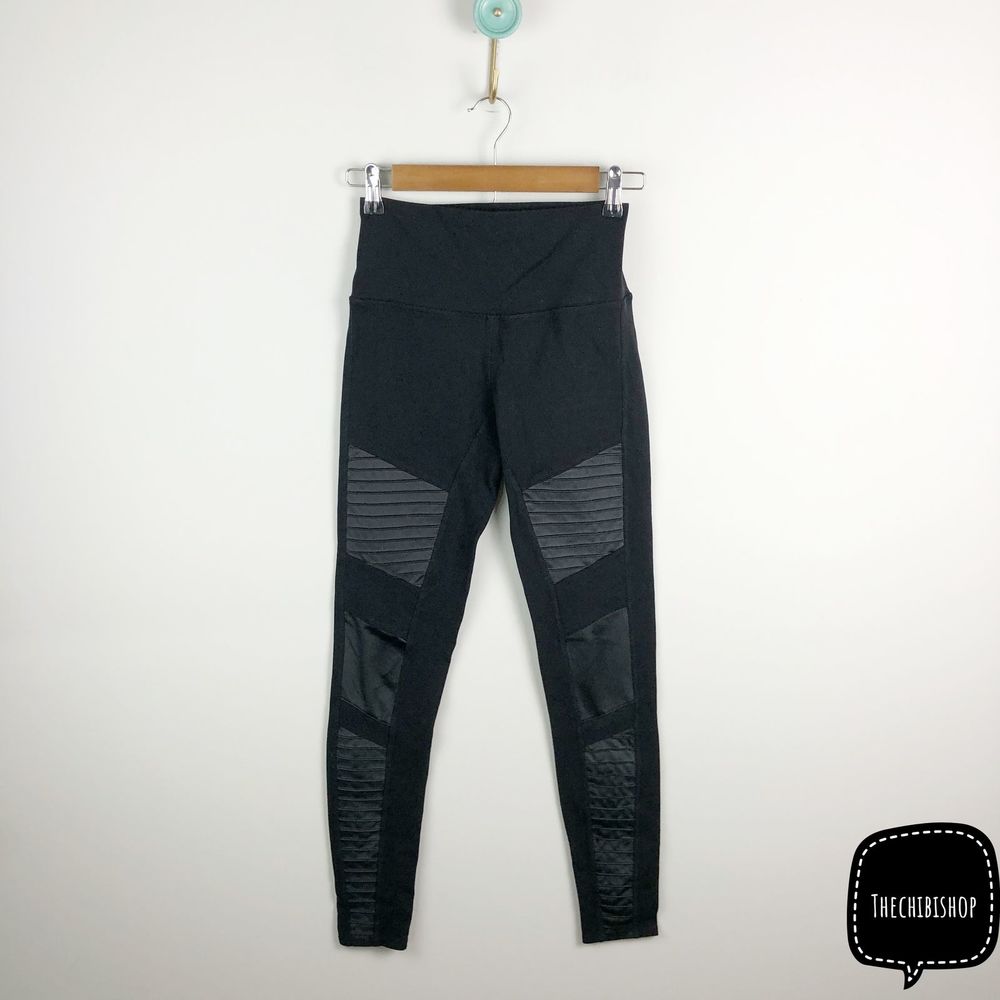 Alo Yoga Mesh Moto Jet Leggings